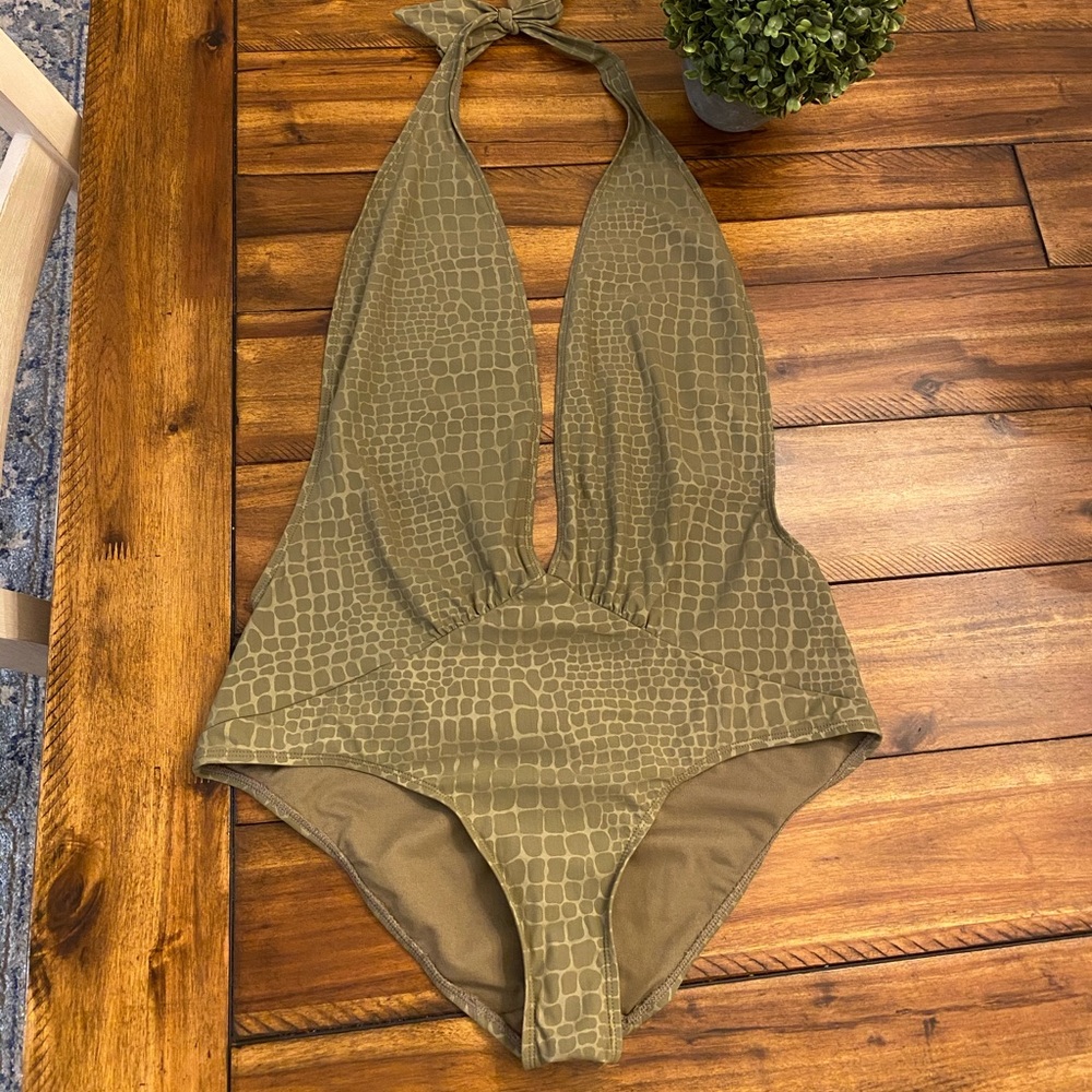 Old Navy One Peice Bathing Suit with open back L